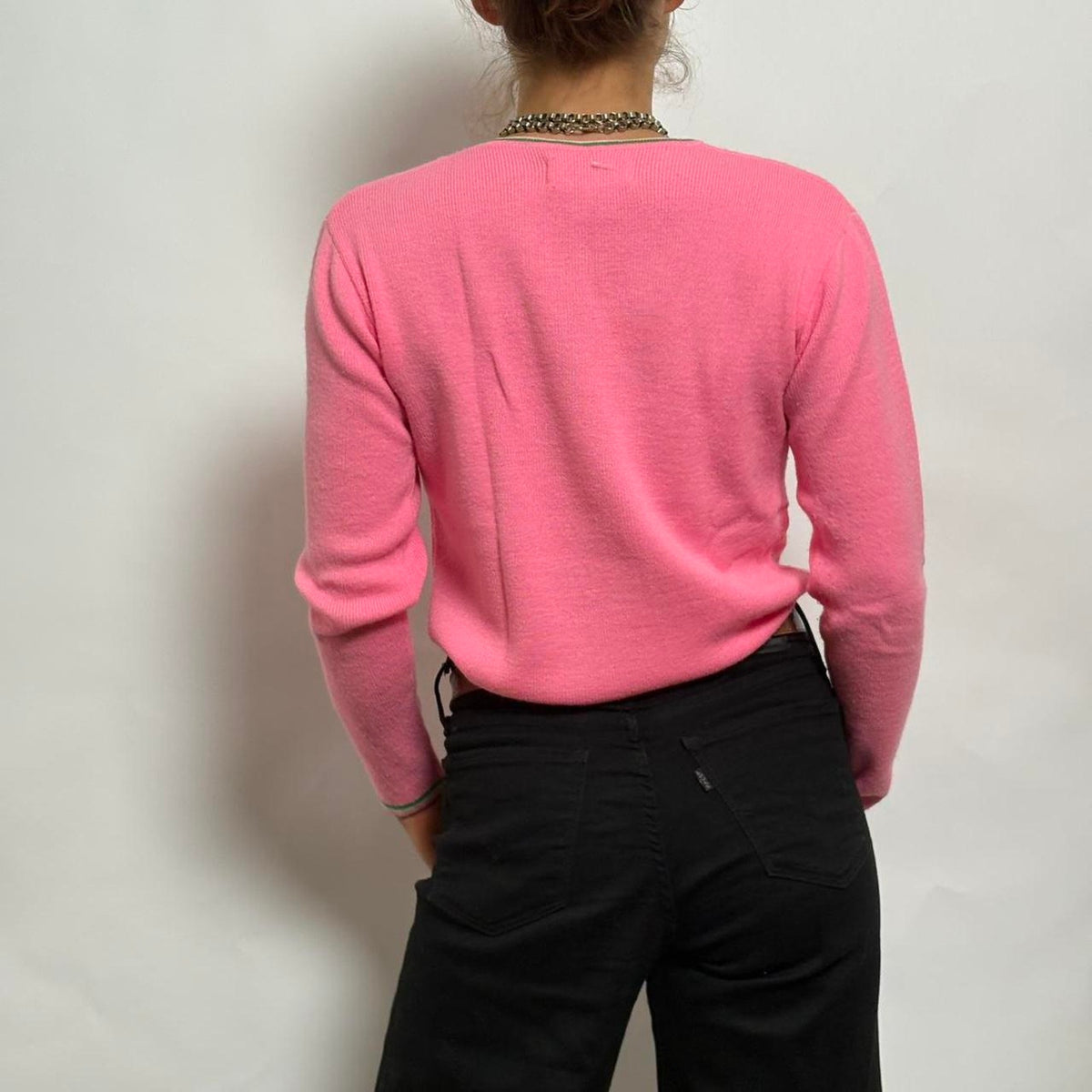 Vintage Susan Bristol pink sweater