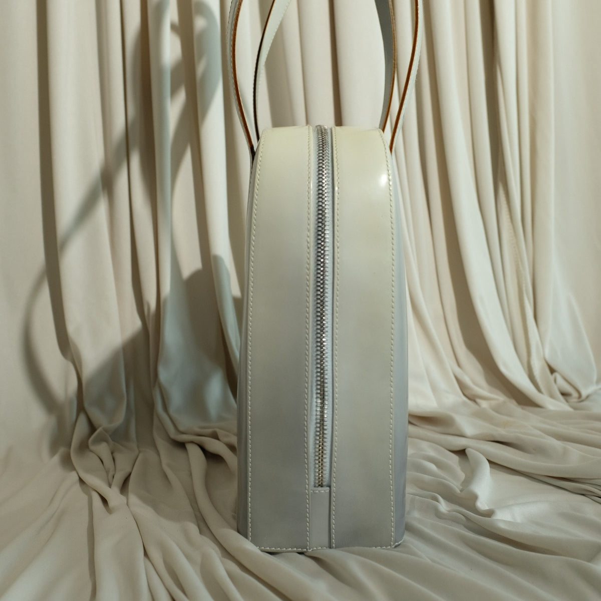 Salvatore Ferragamo Gradient Gray Tote - Structured Leather, Gancini Hardware