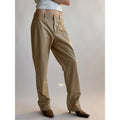 Vintage Nine West Tan Leather Straight Leg Pants