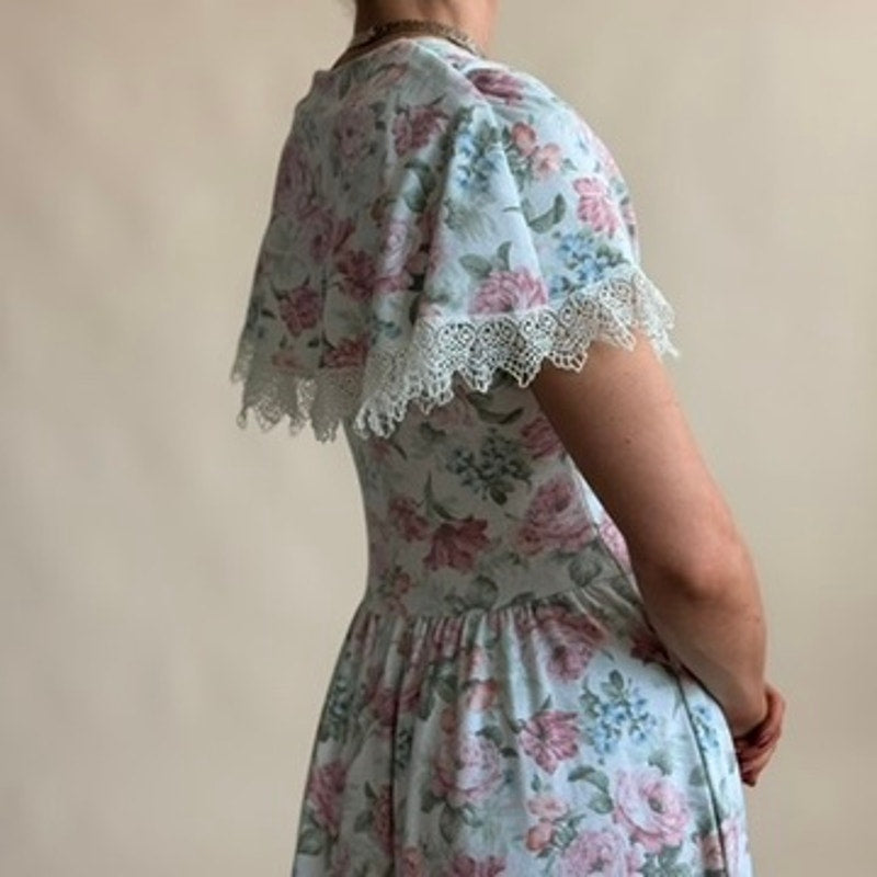 Lang Originals Sailor-Style Drop-Waist Dress - Made in USA, Fits Small