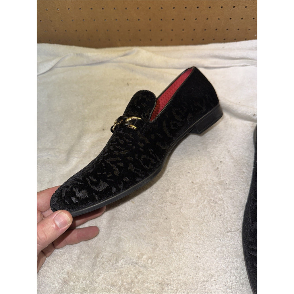 Robert David Men’s Loafer Black Chain Size 12 Splash Shoe