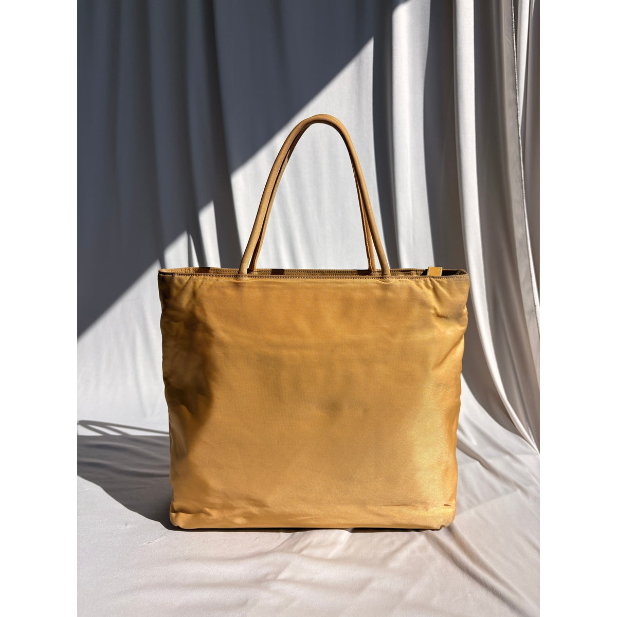 Vintage Prada Yellow Nylon Tessuto Tote