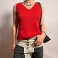 Pierre Cardin 100% Cotton V-Neck Knit Tank - Size Small