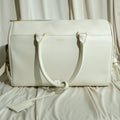 Saint Laurent (YSL) Classic Duffle 6 – White Calf Leather Handbag
