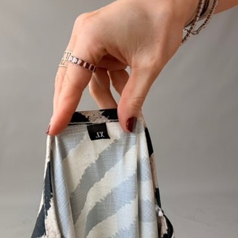Vintage Zebra Print Maxi Dress