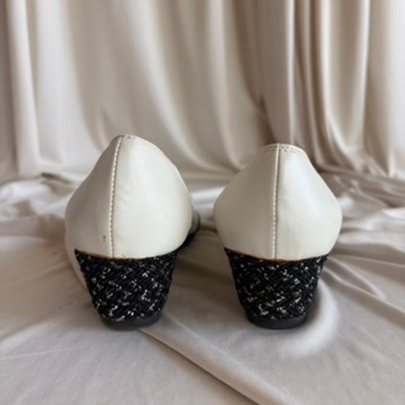 Sesto Meucci White Wedge Flats - Eyelet Cutouts, Made in Italy, Size 7