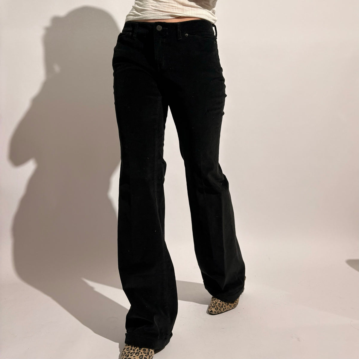 Banana Republic Black Velvet Bootcut Pants - NWT, Size 0