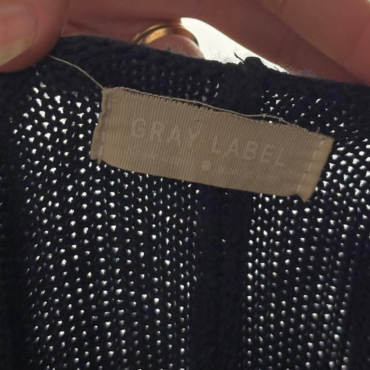 Grey Label Navy Blue Knit Jumpsuit - Size Small