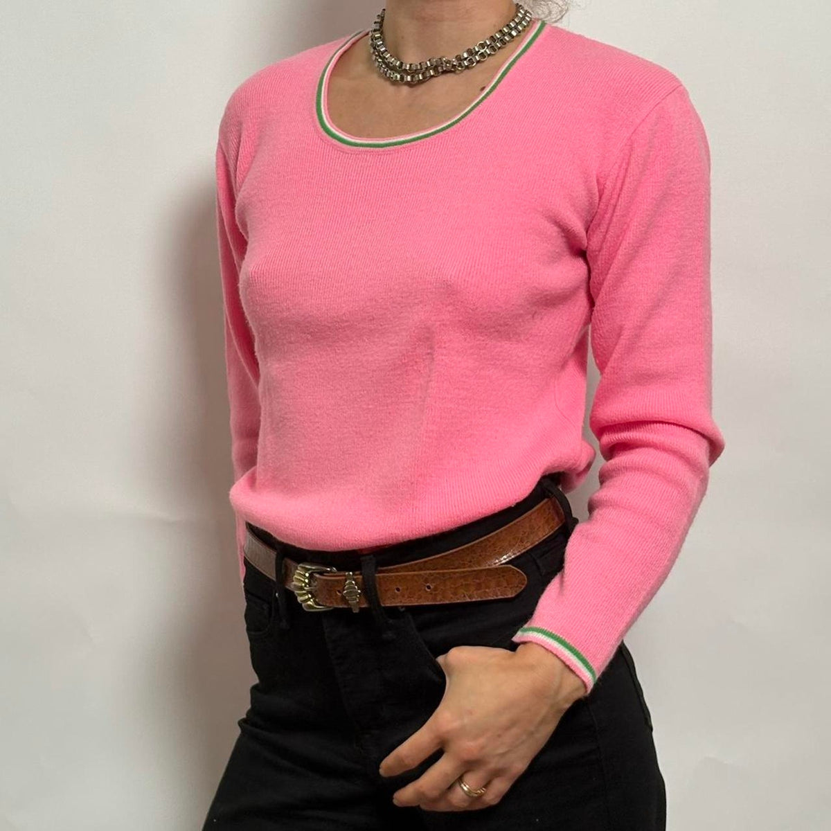 Vintage Susan Bristol pink sweater