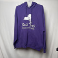 New York Purple Hoodie Pullover Sweatshirt Unisex Adult Size XL