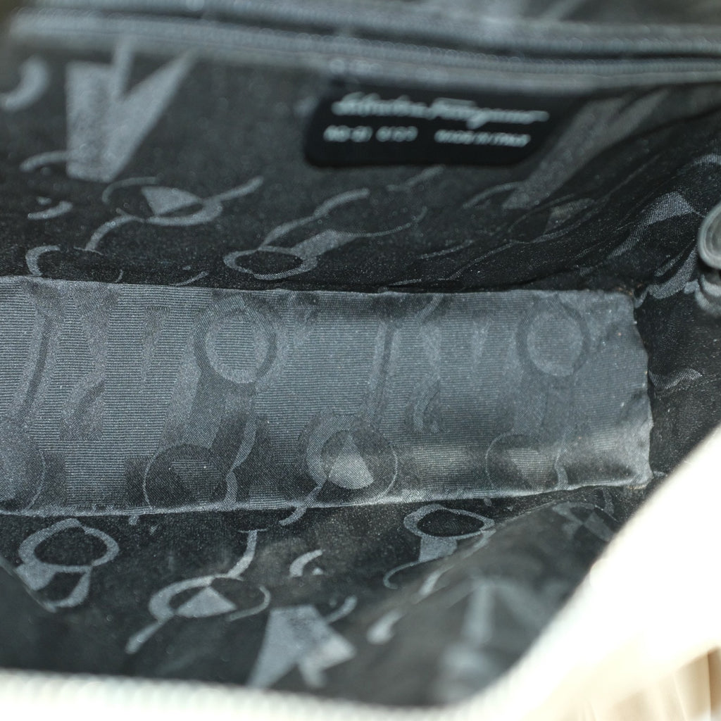 Salvatore Ferragamo Gradient Gray Tote - Structured Leather, Gancini Hardware
