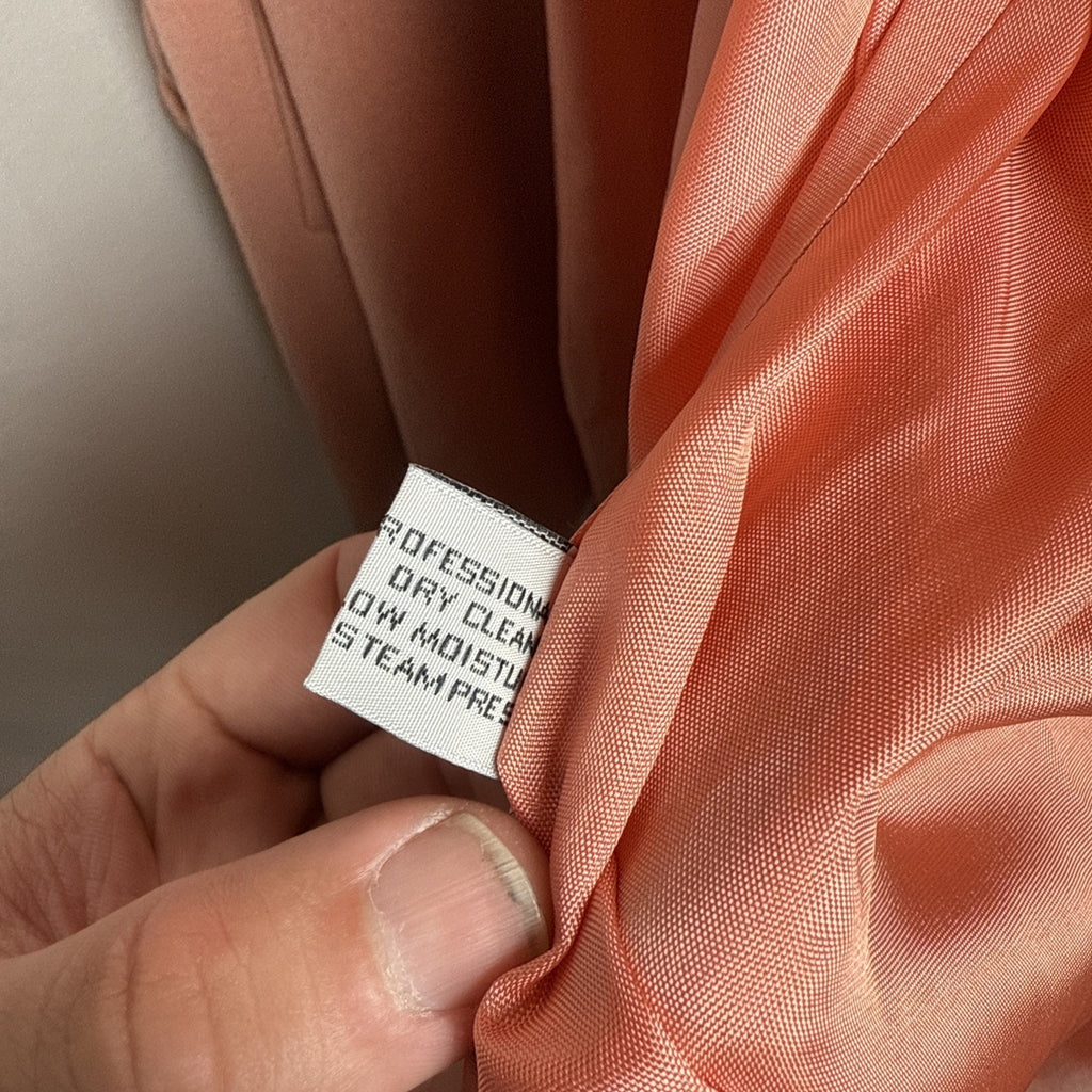 Vintage Gallery Woman’s Overcoat Pink Wool Long Coat - 42” Length