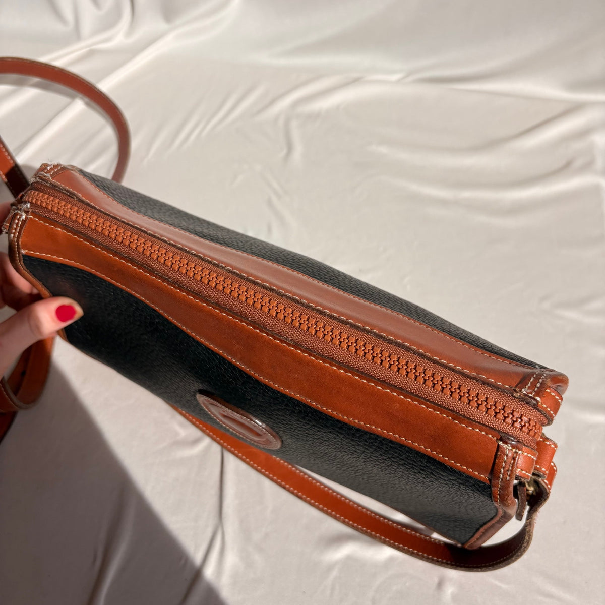 Vintage Dooney & Bourke All-Weather Leather Crossbody Bag