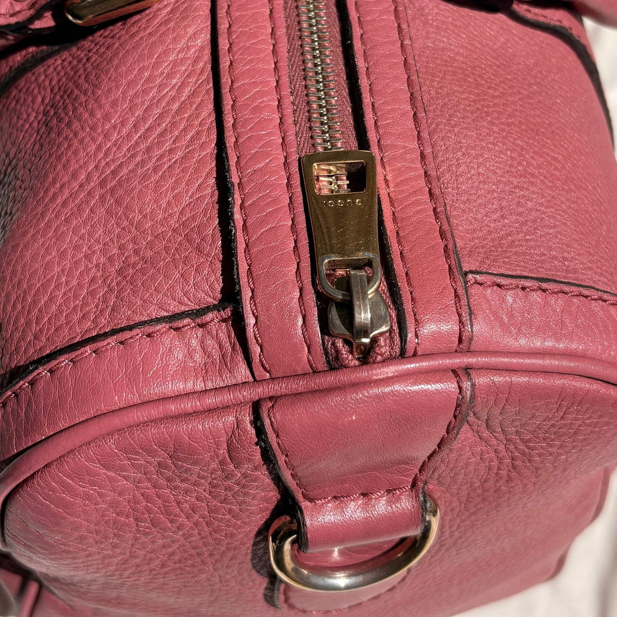Gucci Web Joy Boston Bag Satchel - Pink Leather, Canvas Web Detail