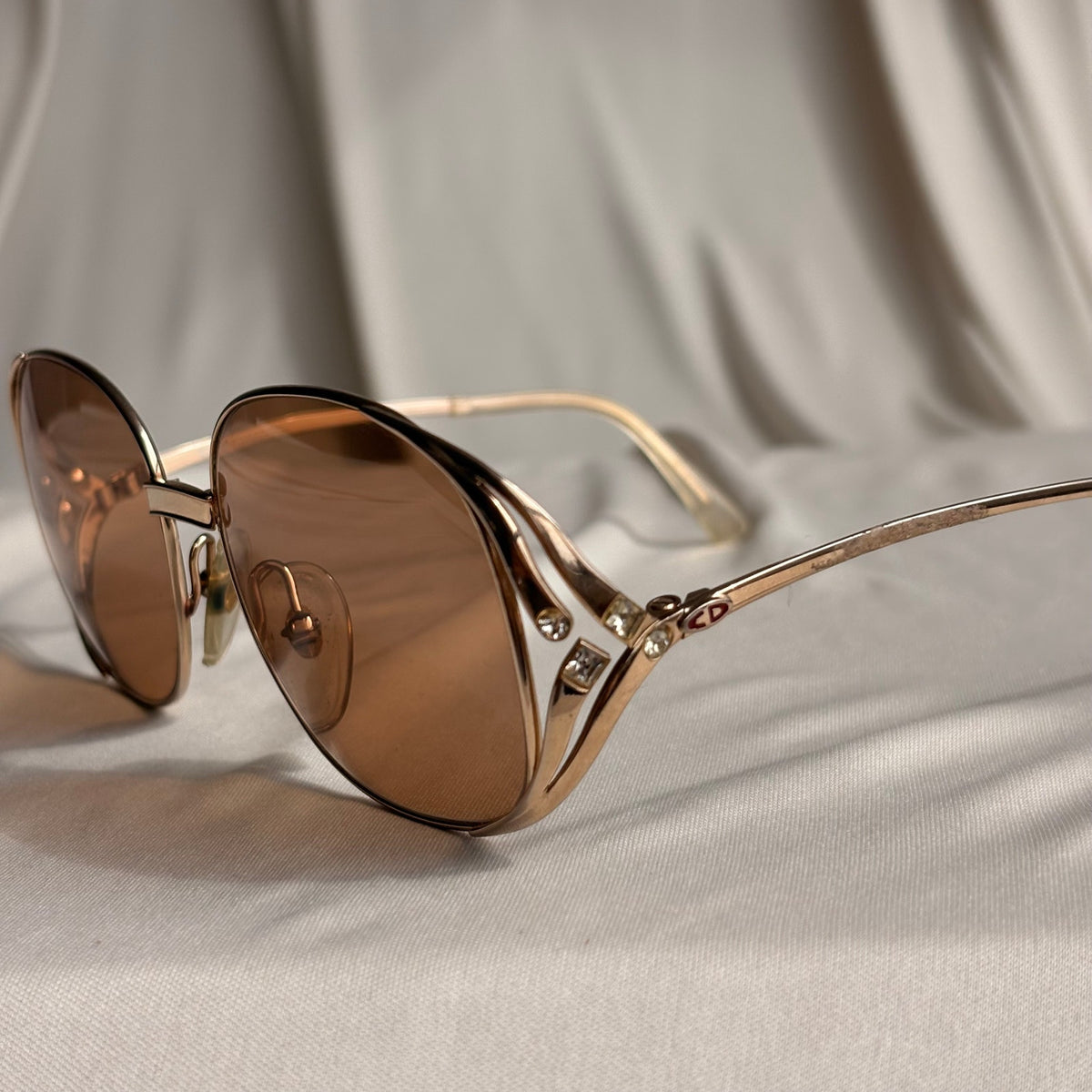 Vintage  Christian Dior 1970s/80s 2250 Sunglasses - Gold