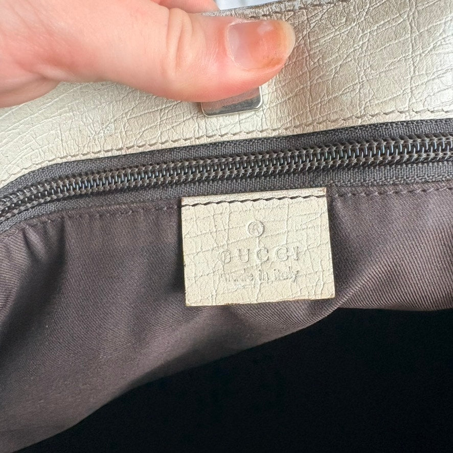 Gucci GG Supreme Joy Vertical Tote - Neutral Canvas, Light Leather Trim