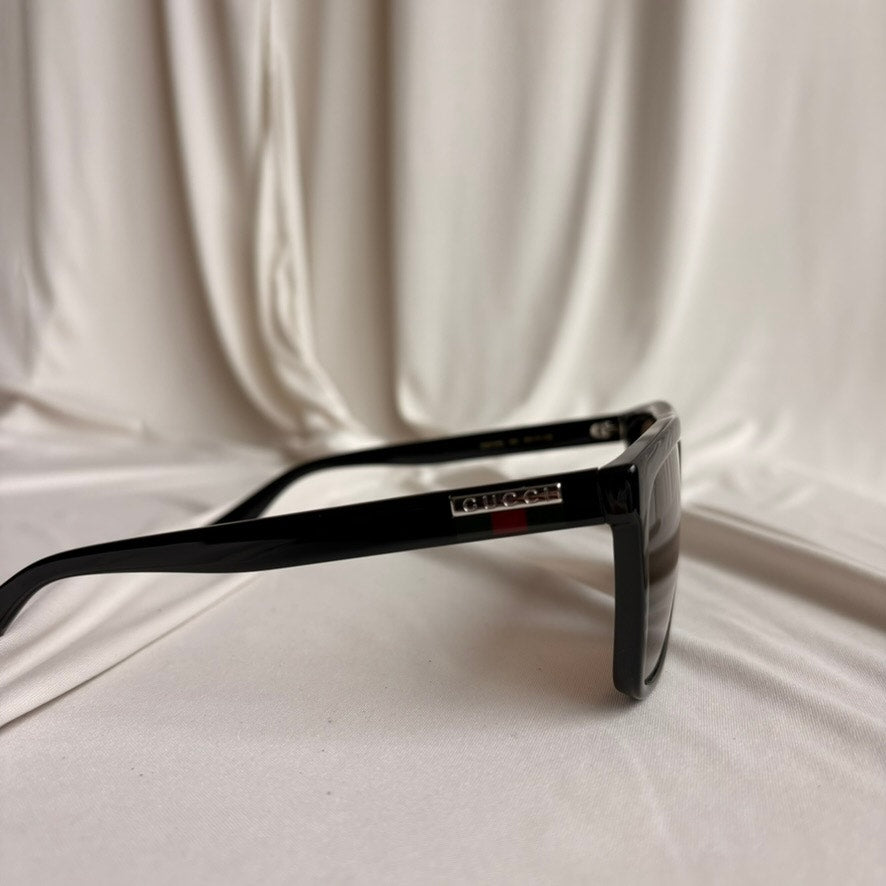 Gucci GG0748S Rectangular Sunglasses - Gold Frame, Brown Polarized Lenses