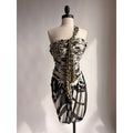Emanuel Ungaro SS 2003 Mixed-Print One-Shoulder Dress - Size 38