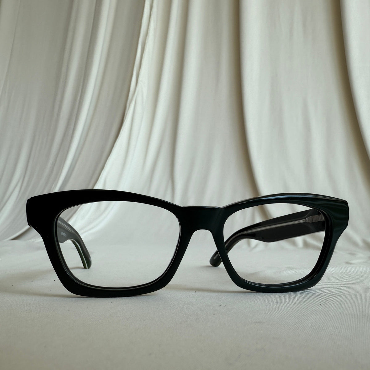 Balenciaga BB0242O Eyeglass Frames  - Shiny Dark Green Acetate, Logo Temples