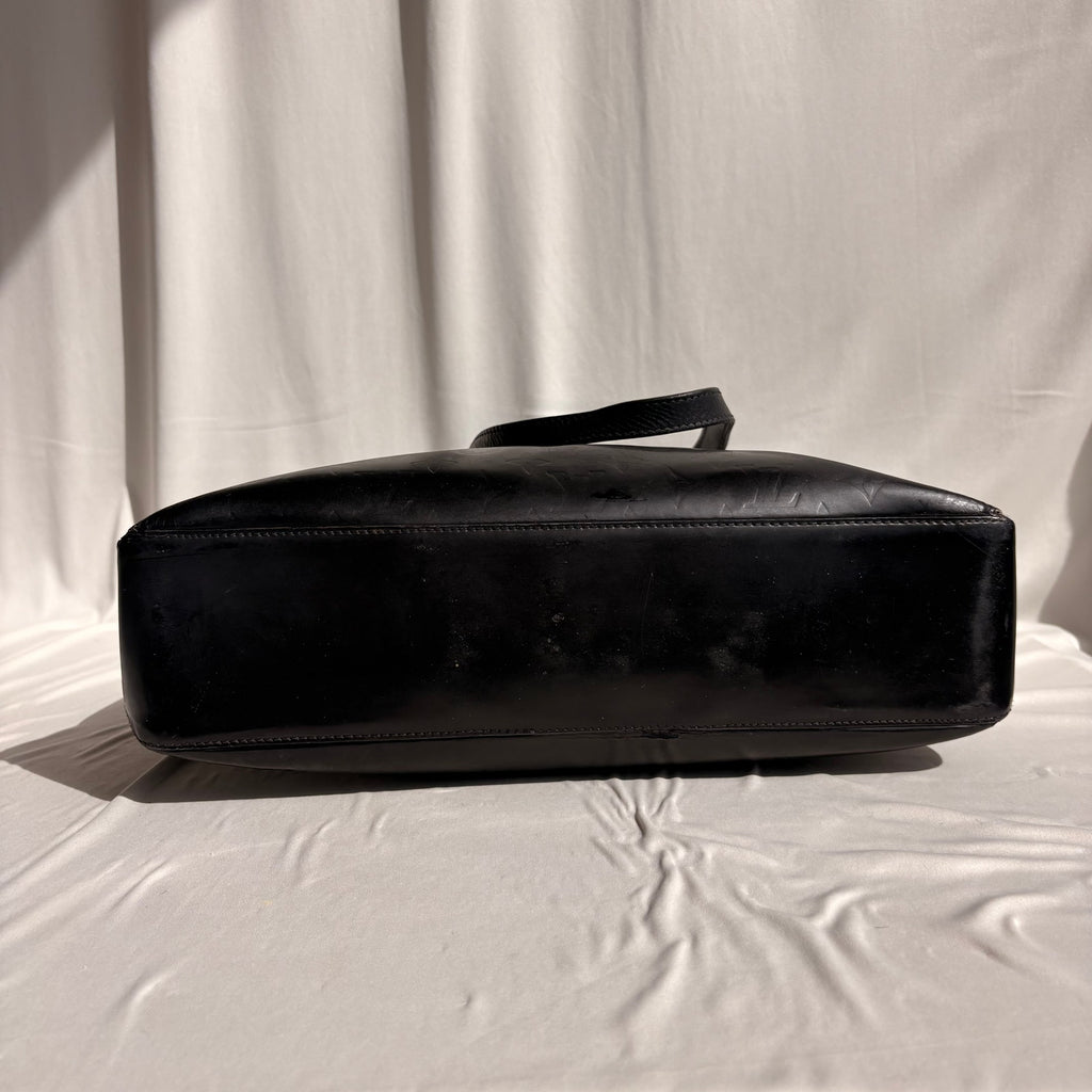 Vintage Louis Vuitton Black Monogram Vernis Houston Tote