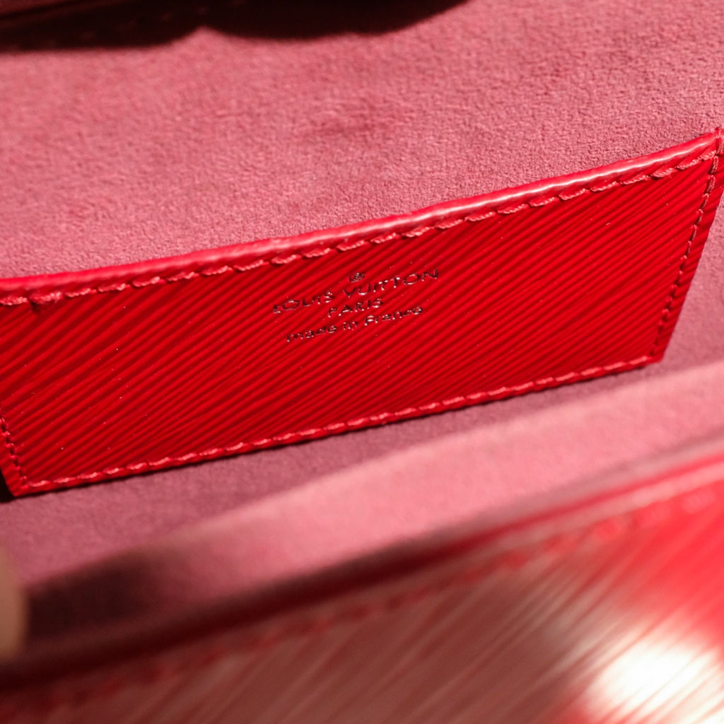 Louis Vuitton Twist MM Crossbody Bag - Red Epi Leather, Silver Hardware
