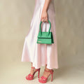 Jacquemus Le Chiquito  - Green Calfskin Leather, Gold Hardware