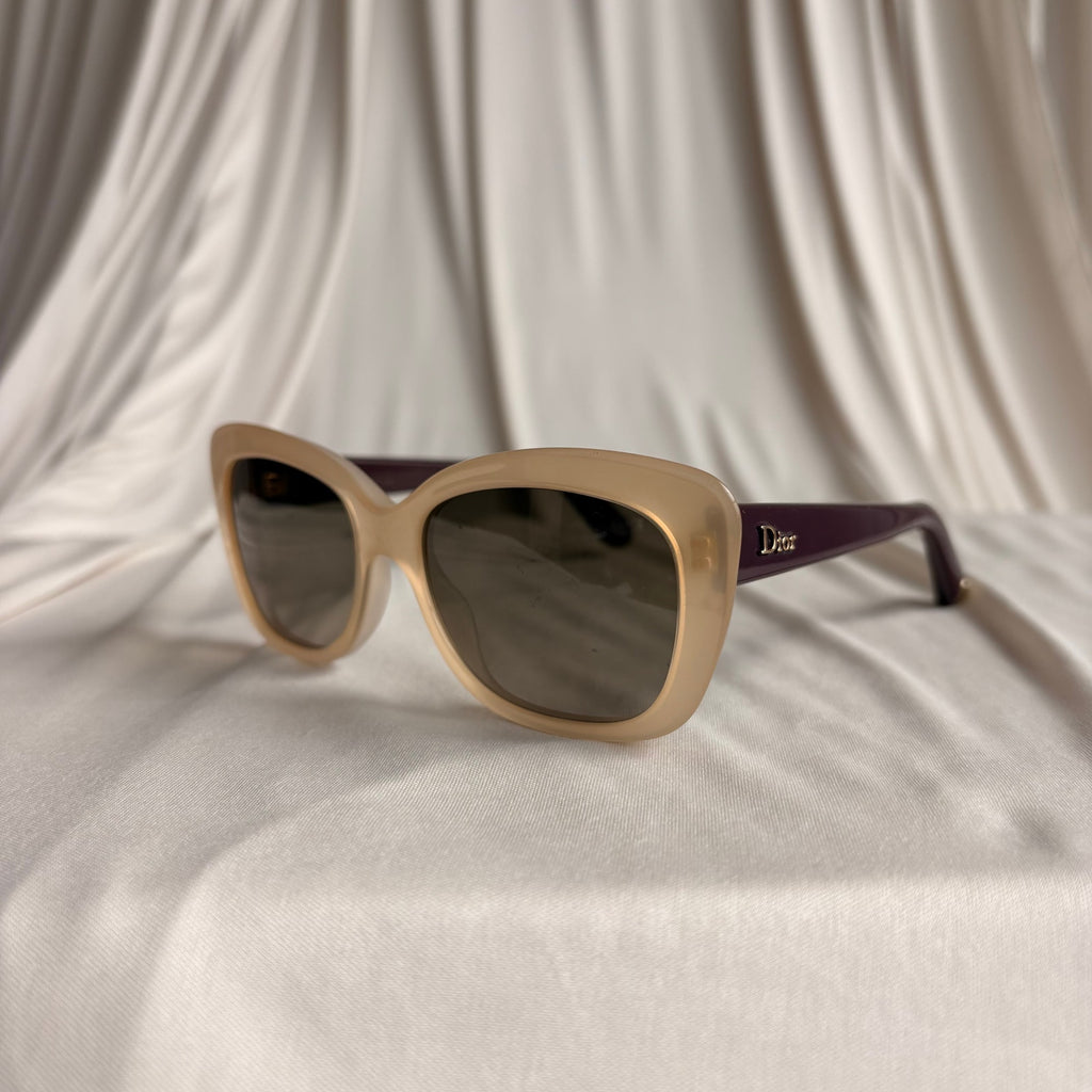 Christian Dior Promesse 3 Sunglasses - Nude, Purple Arms