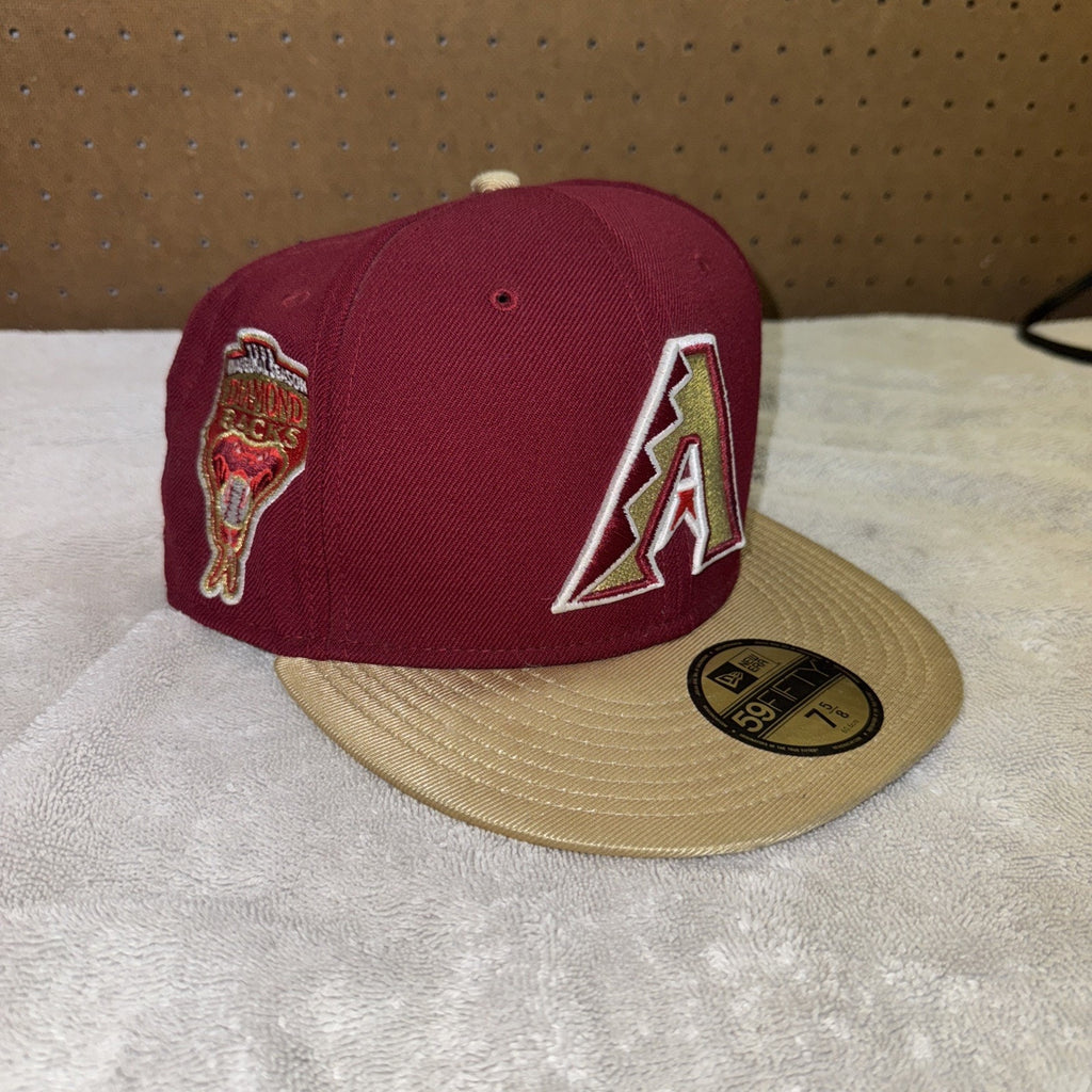 Exclusive Arizona Diamondbacks GOLD BRIM SZ 7 5/8 - 1998 Inaugural Season