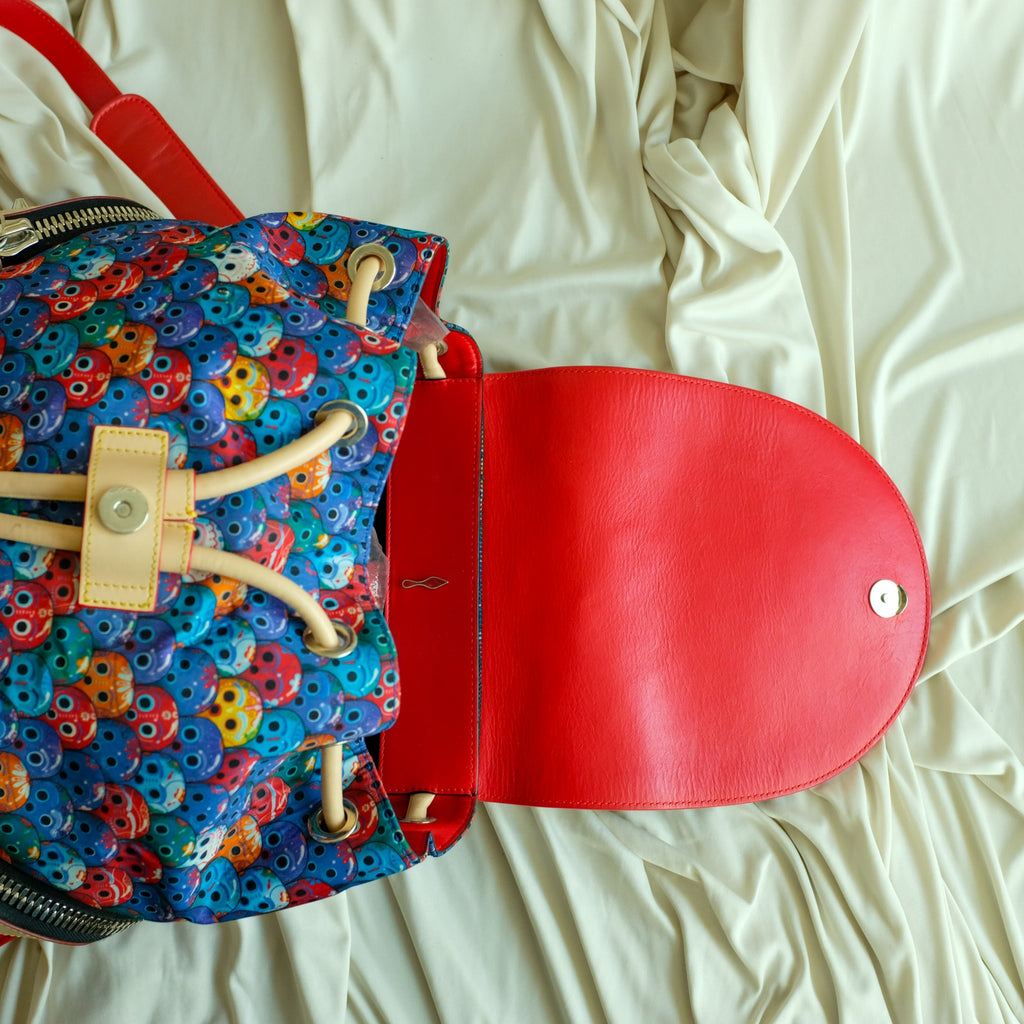 Christian Louboutin Explorafunk Backpack Day of The Dead Print, Limited Edition
