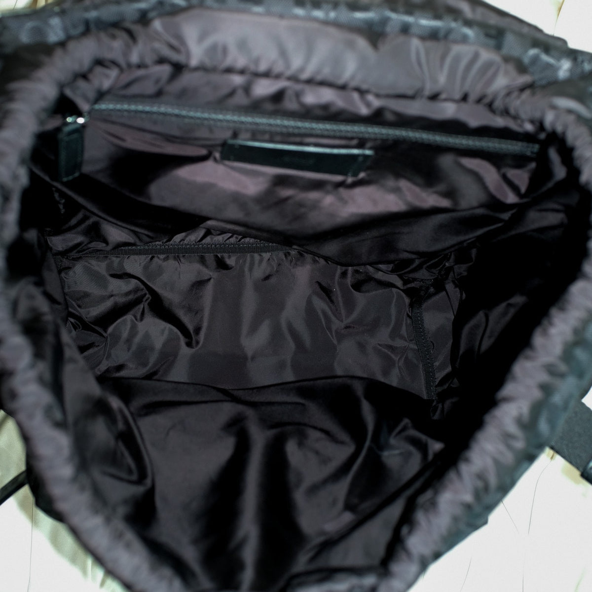 Versace Allover Neo Nylon Backpack Black NWT