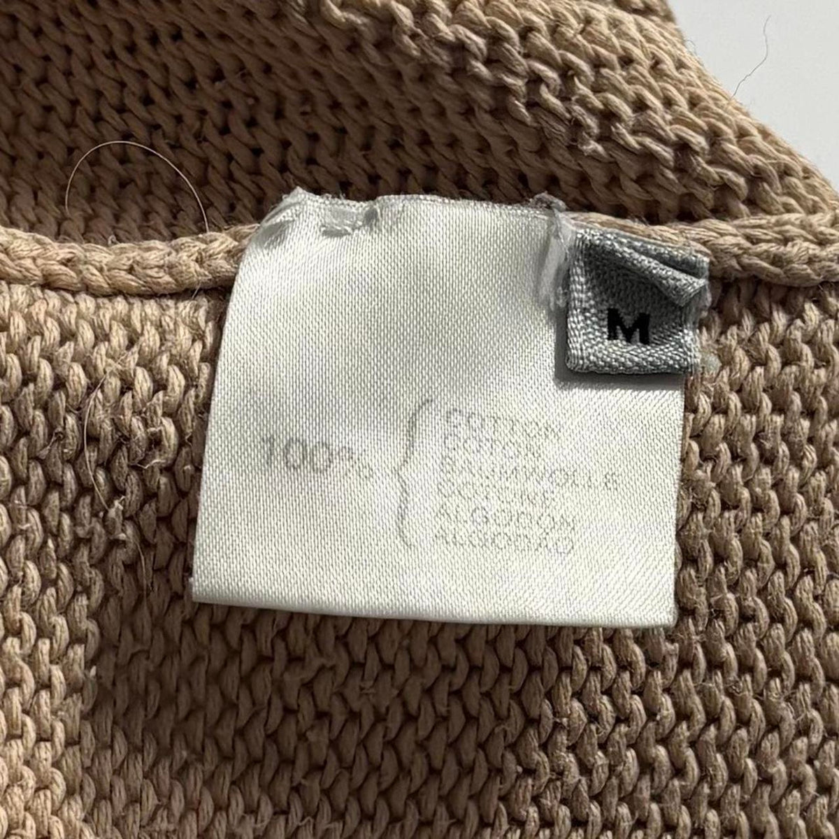 Pringle of Scotland Cotton Jumper - Tan, Size Medium