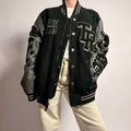 True Religion Varsity Jacket - Black/Grey, Size XL