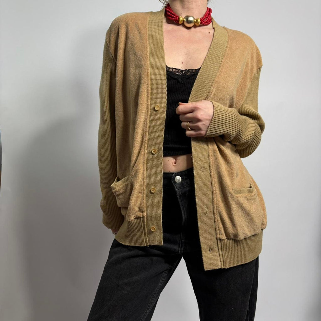 P.A.T Origional Fashion-Korean Cotton-Blend Cardigan - M