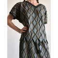 Vintage 1970s Handmade Turkish Diamond Patchwork Leather Top