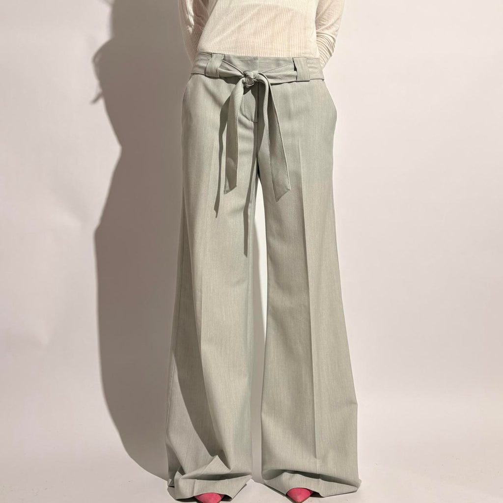 Mac & Jac Light Grey Wide Leg Trousers - NWT, Size 4