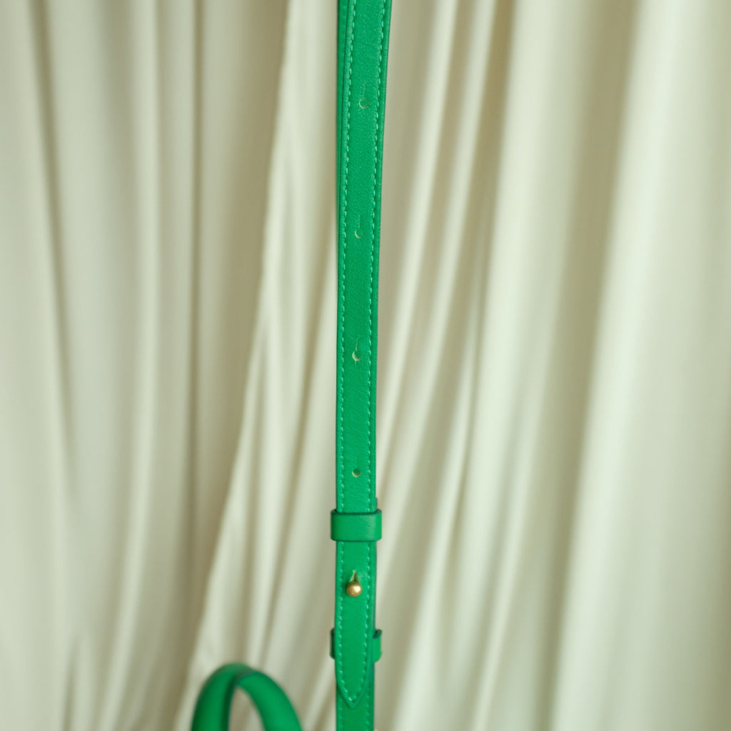 Jacquemus Le Chiquito  - Green Calfskin Leather, Gold Hardware