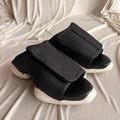Rick Owens x Adidas Tank Slide Sandals - Black & White, Men's 5/Women's 7