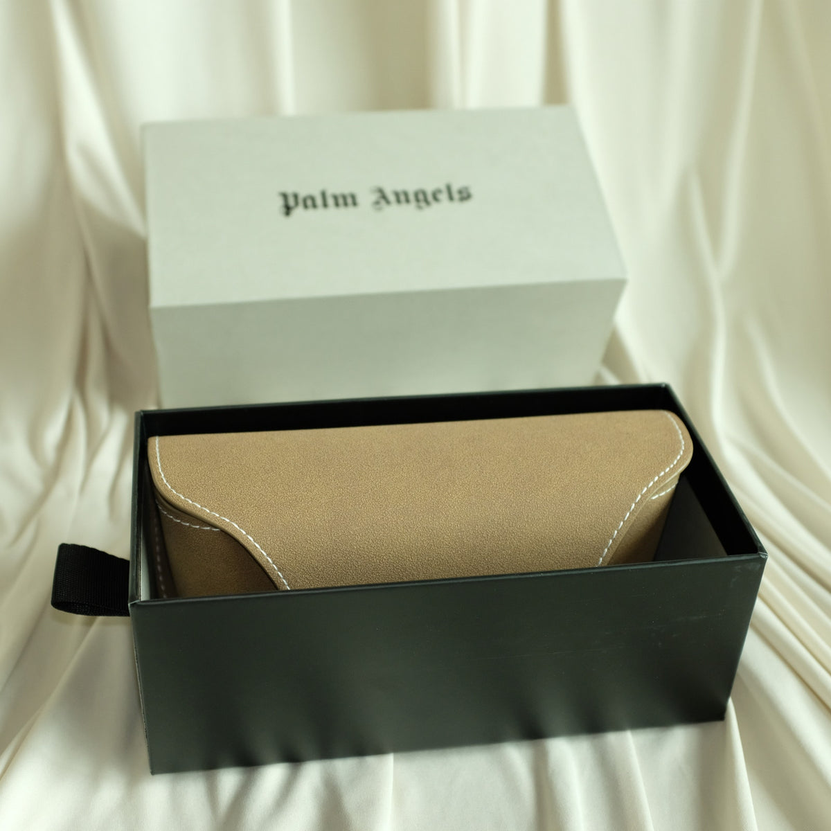 Palm Angels Rectangle Sunglasses - Black Frame, Blue Lenses, Brand New
