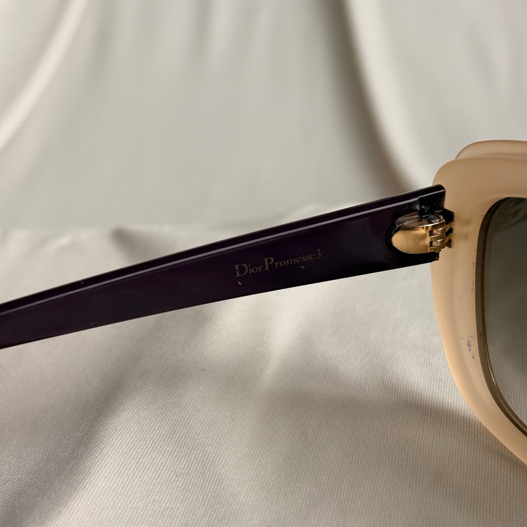 Christian Dior Promesse 3 Sunglasses - Nude, Purple Arms