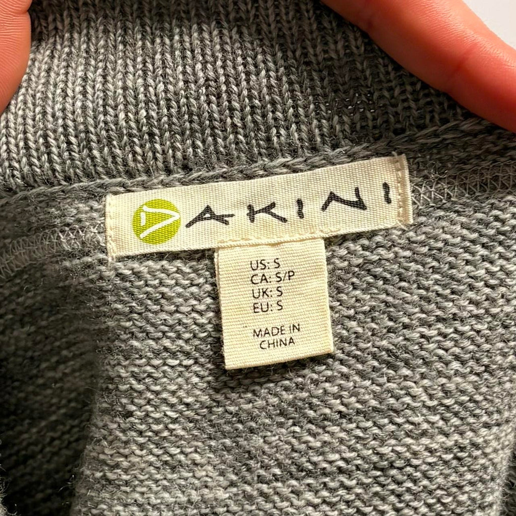 Dakini Grey Wool & Mohair Knit Mini Skirt- size small