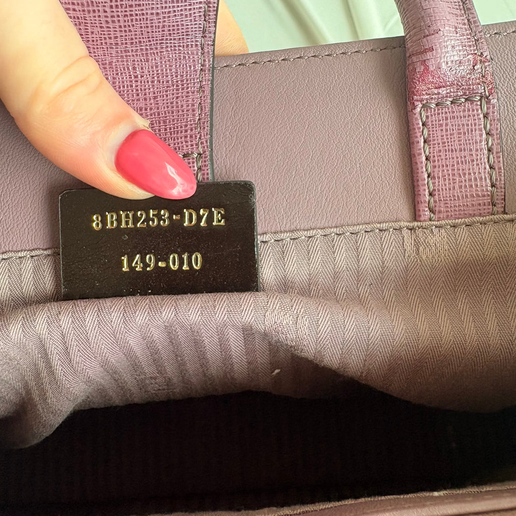 Fendi 2Jours Tote - Lilac/Old Rose Vitello Elite Leather
