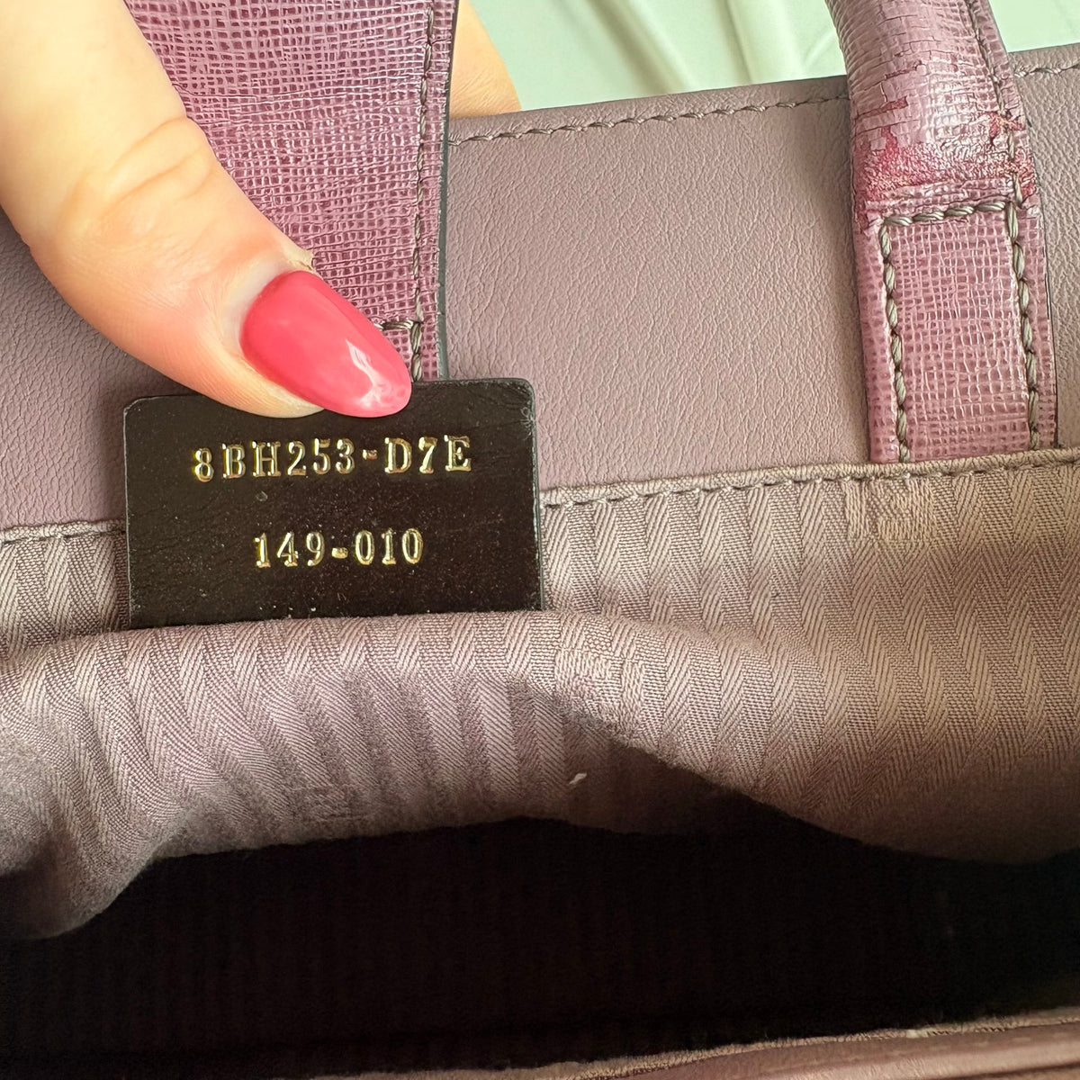 Fendi 2Jours Tote - Lilac/Old Rose Vitello Elite Leather