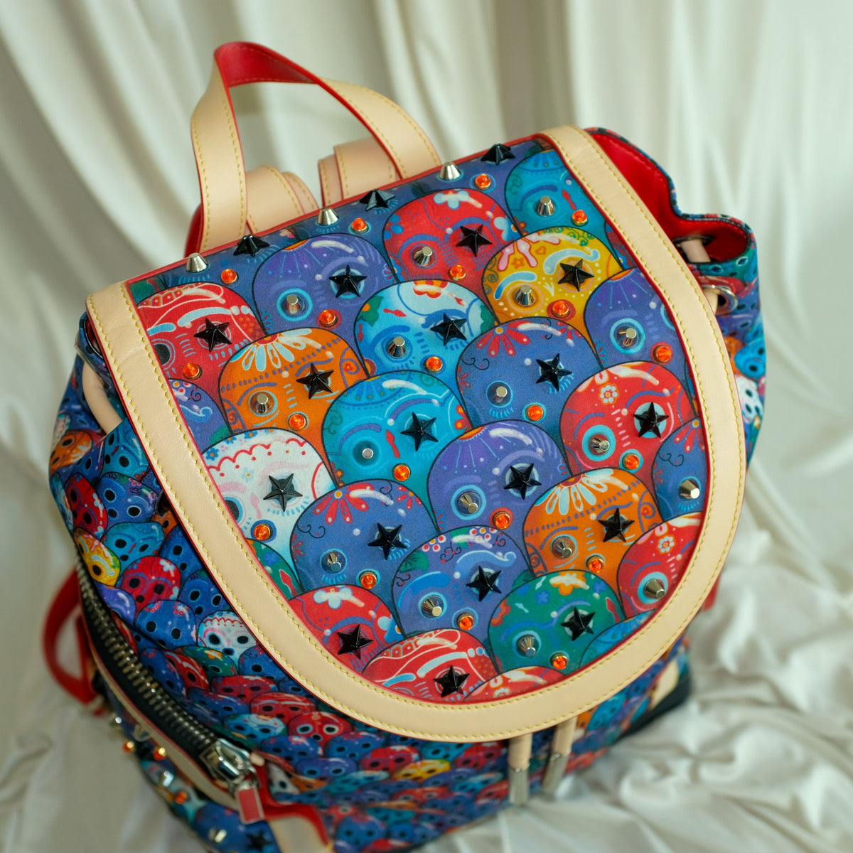 Christian Louboutin Explorafunk Backpack Day of The Dead Print, Limited Edition