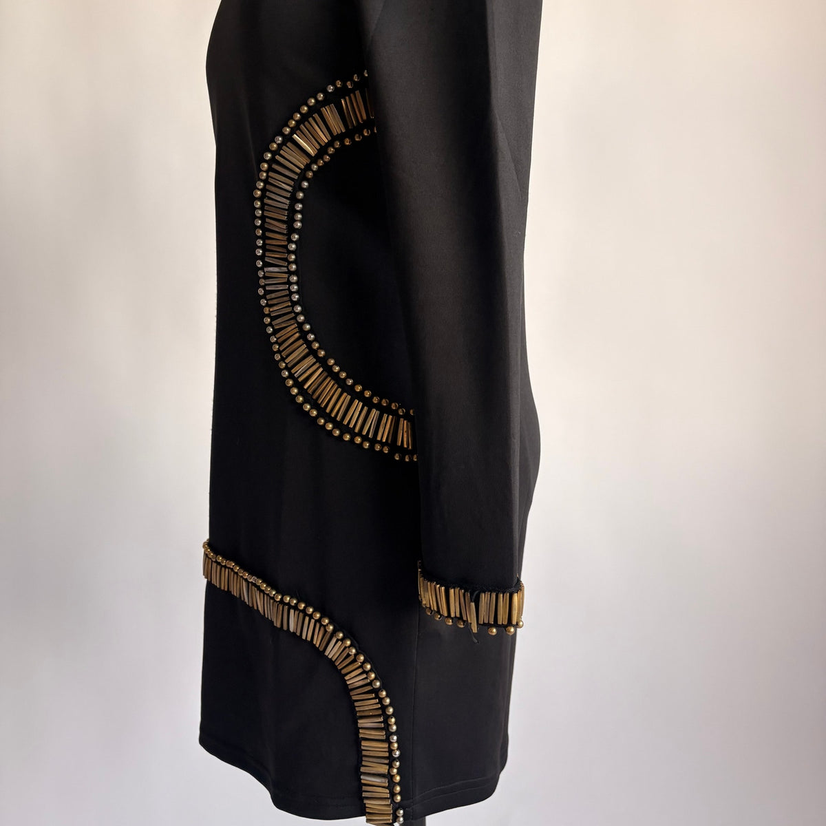 Tomato Black Beaded Shift Dress - NWT