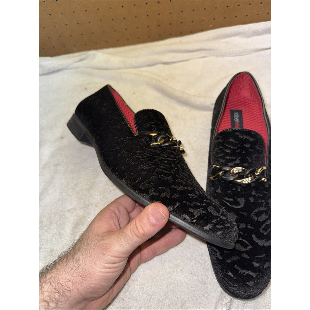 Robert David Men’s Loafer Black Chain Size 12 Splash Shoe