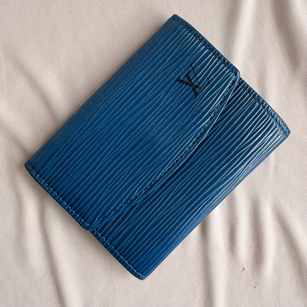 Louis Vuitton Toledo Blue Epi Leather Wallet