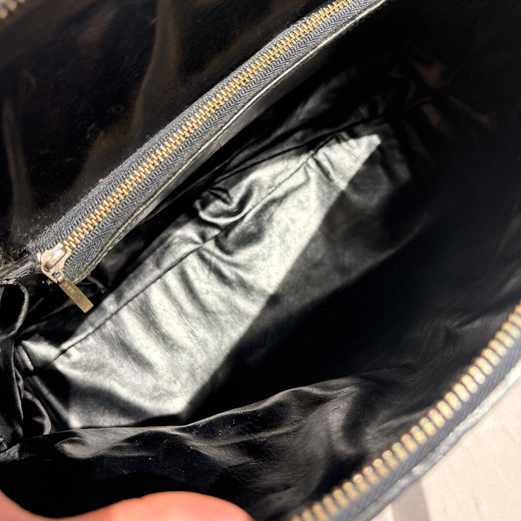 Vintage Jean Paul Gaultier Crocodile-Embossed Leather Bag