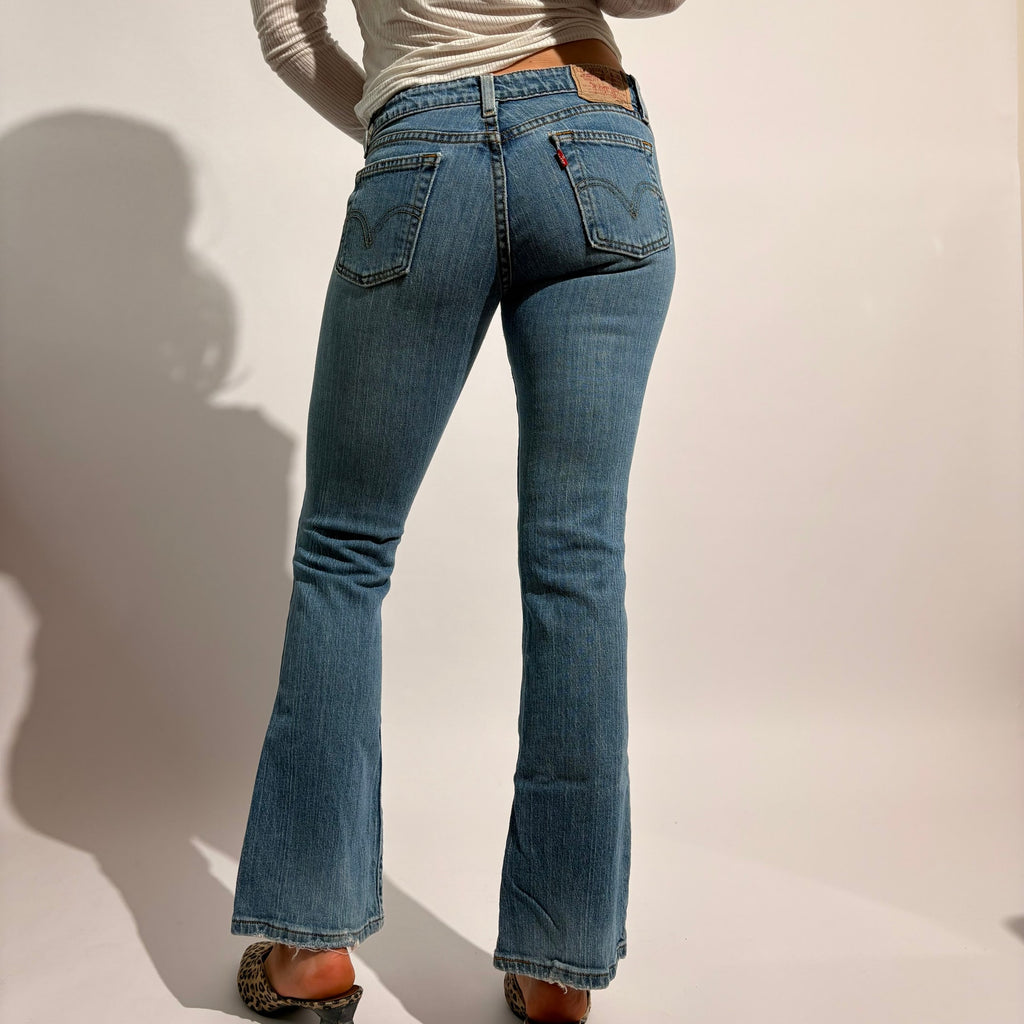 Levi's 318 Super Low Bootcut Jeans - Size 3