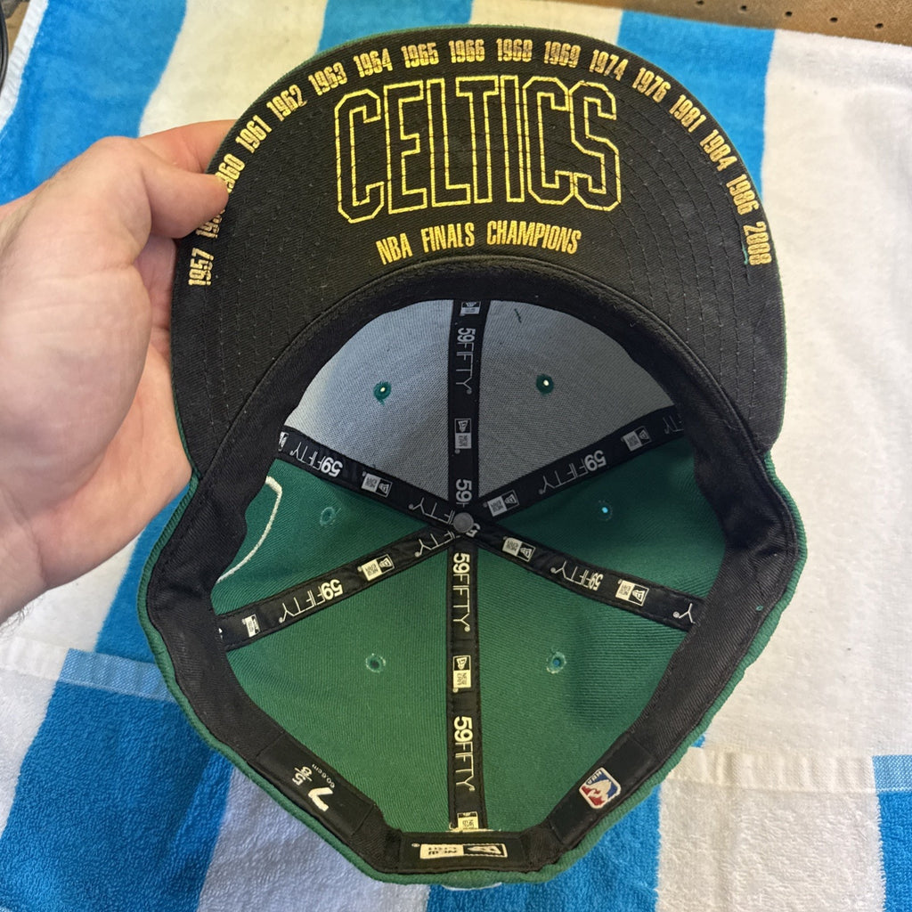 New Era 59Fifty Boston Celtics Fitted Cap Green NBA Basketball 17 Championships