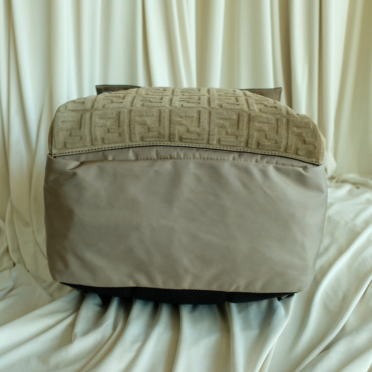 Fendi Fendiness Zaino Backpack - Suede, Leather, Nylon, FF Zucca Embossed